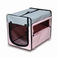 YD027B(PINK) Fabric Dog Cage